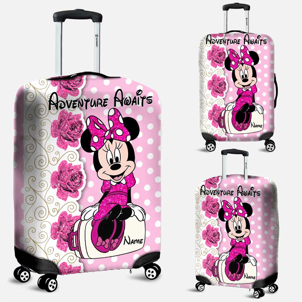 Adventure Awaits - Personalized Mouse Luggage Cover