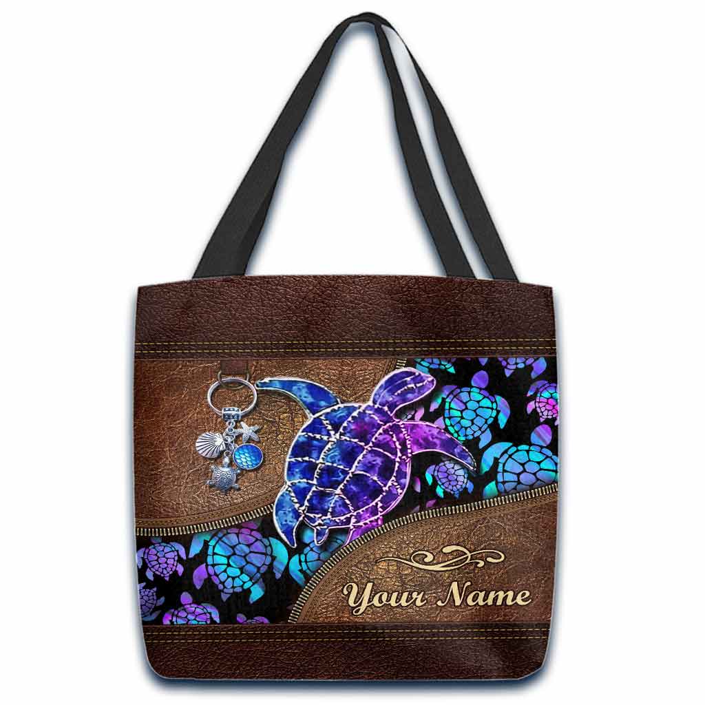 Salty Lil Beach - Turtle Personalized  Tote Bag