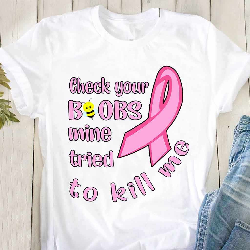 Check Your - Breast Cancer Awareness T-shirt And Hoodie 072021
