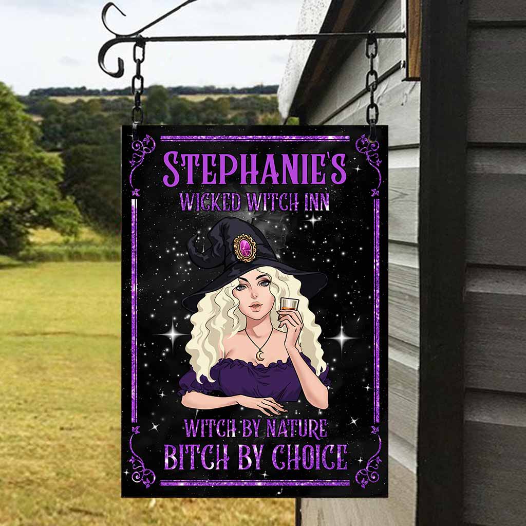 Witch By Nature - Personalized Witch Rectangle Metal Sign