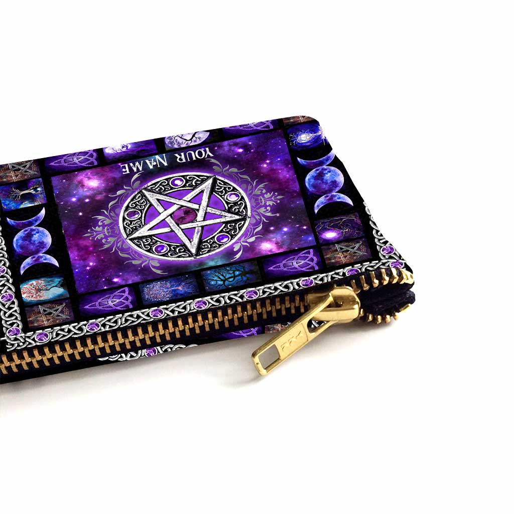 Witchy Vibes Purple Pentacle - Personalized Witch Pouch