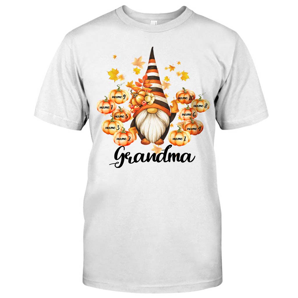 Grandma - Personalized Fall Grandma T-shirt and Hoodie