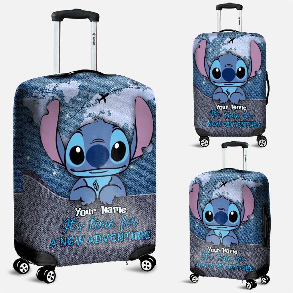 It's Time For A New Adventure - Personalized Ohana Luggage Cover
