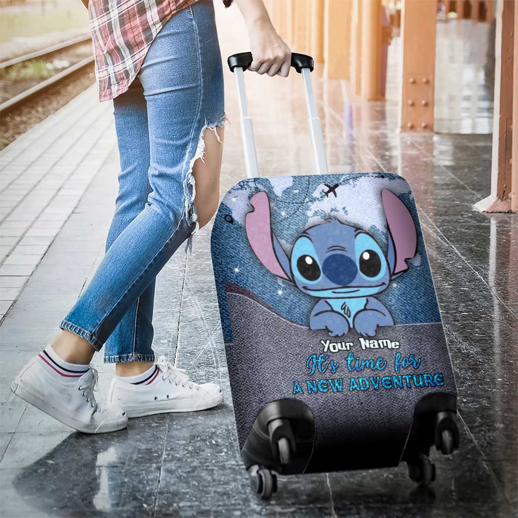 It's Time For A New Adventure - Personalized Ohana Luggage Cover