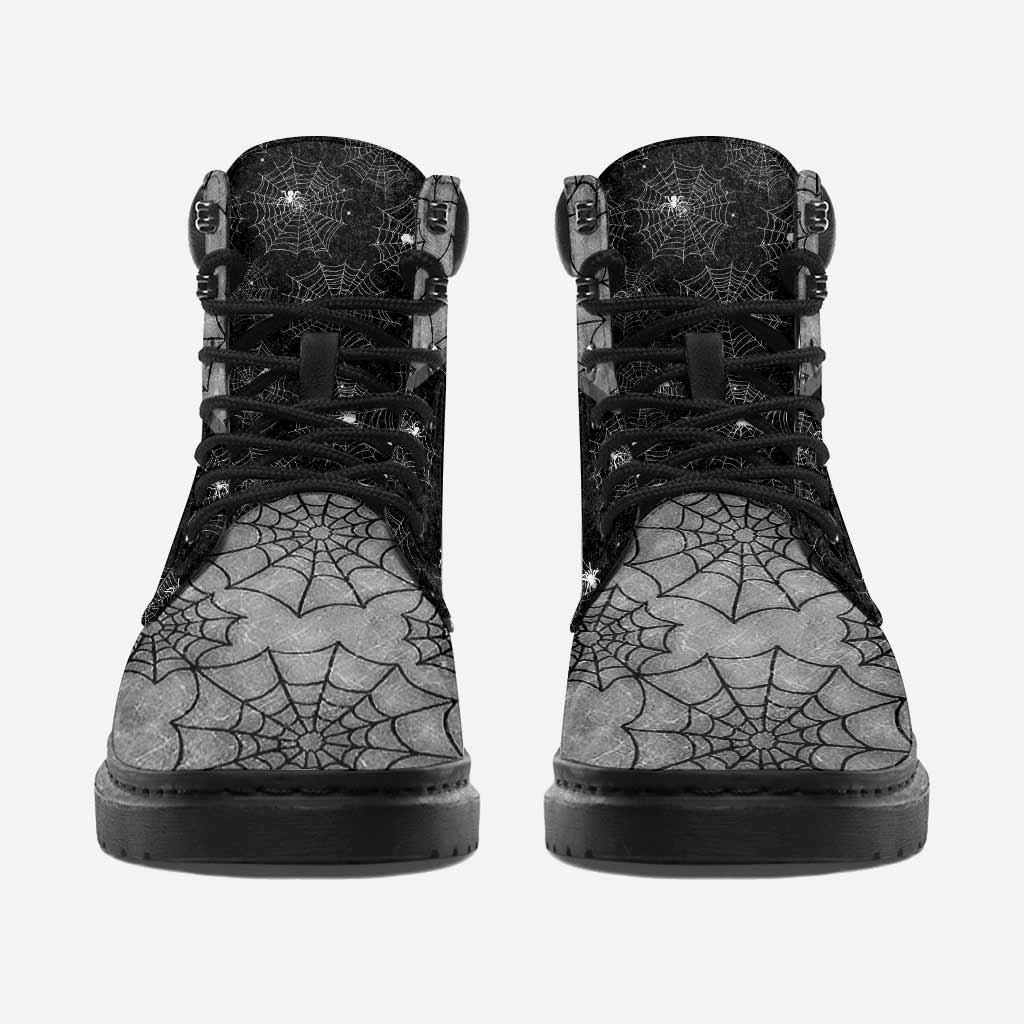 Wicca Spider Web - Personalized Witch All Season Boots