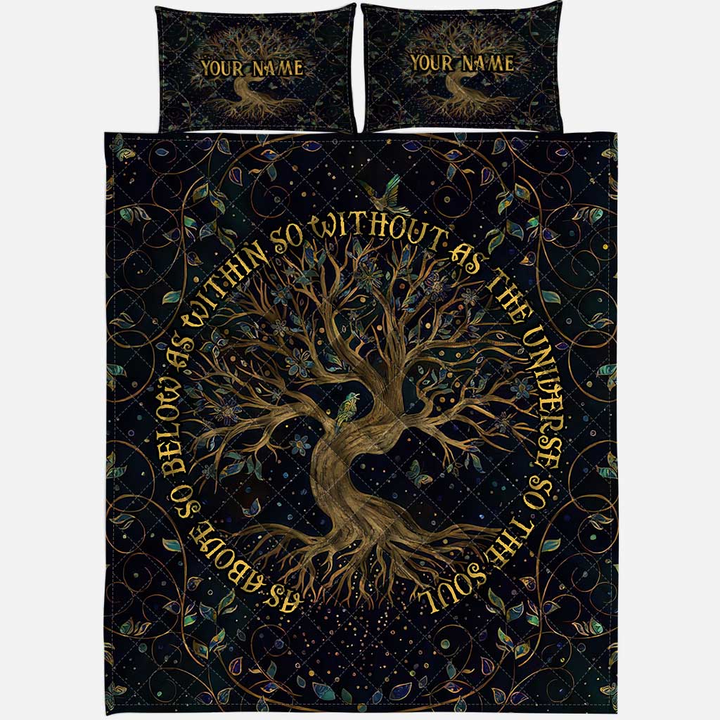 As Above So Below - Personalized Witch Quilt Set