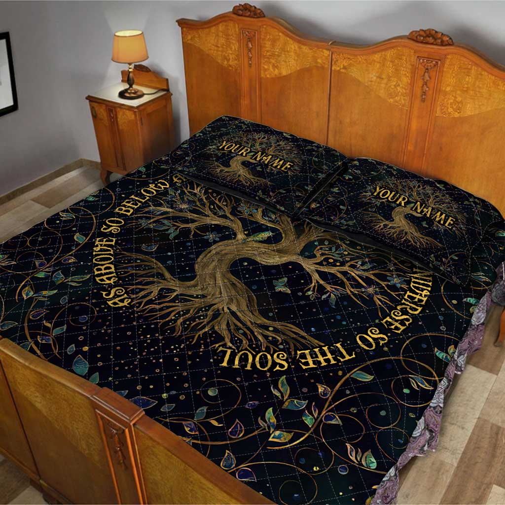 As Above So Below - Personalized Witch Quilt Set