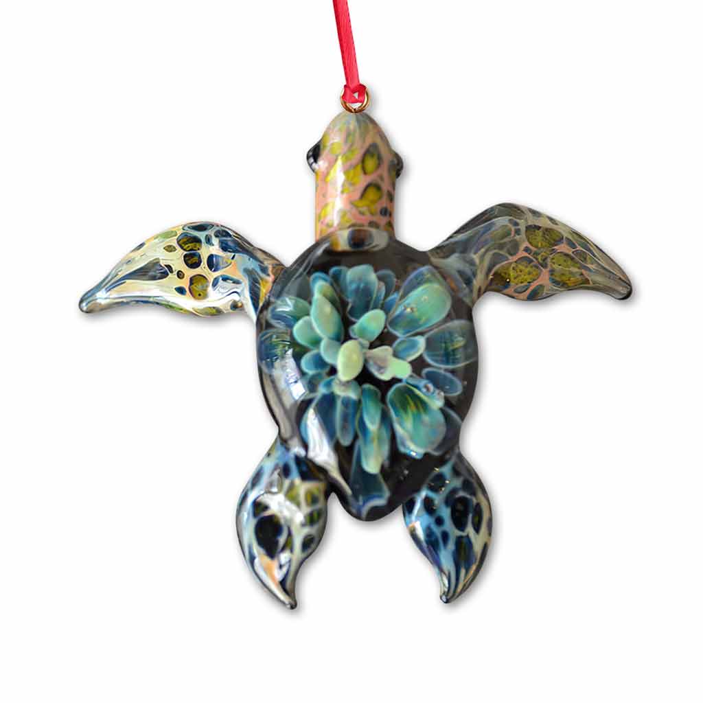 Love Turtles - Christmas Ornament (Printed On Both Sides)