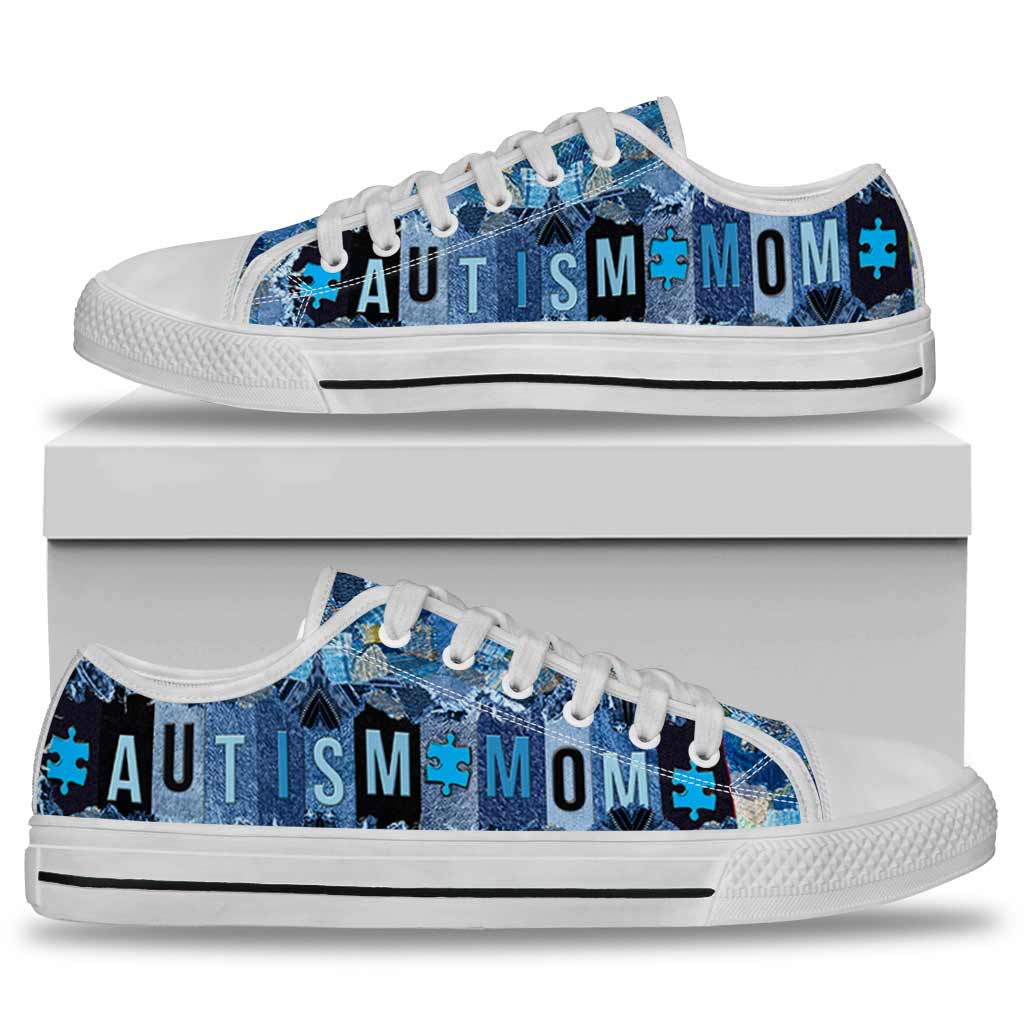 Autism Mom Low Top Shoes