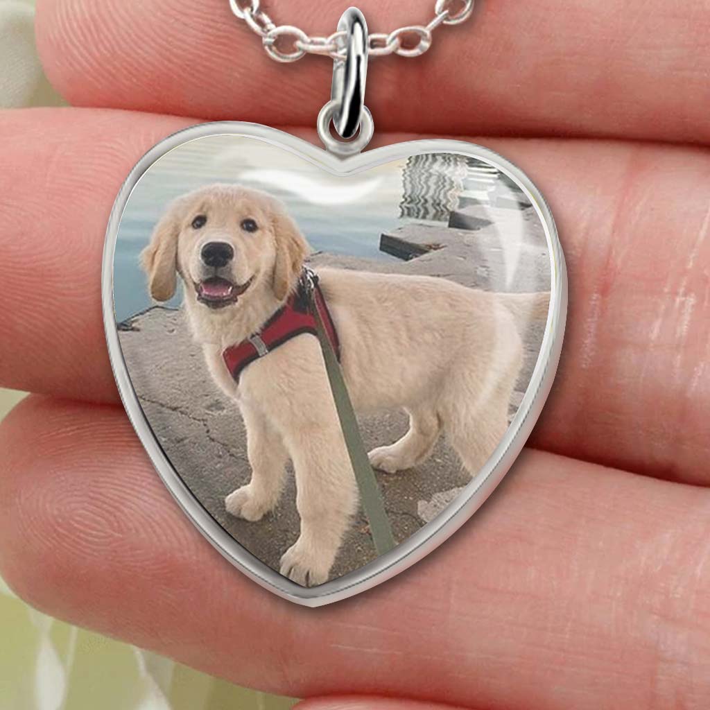 Don't Cry For Me Mom - Personalized Mother's Day Dog Heart Pendant Necklace