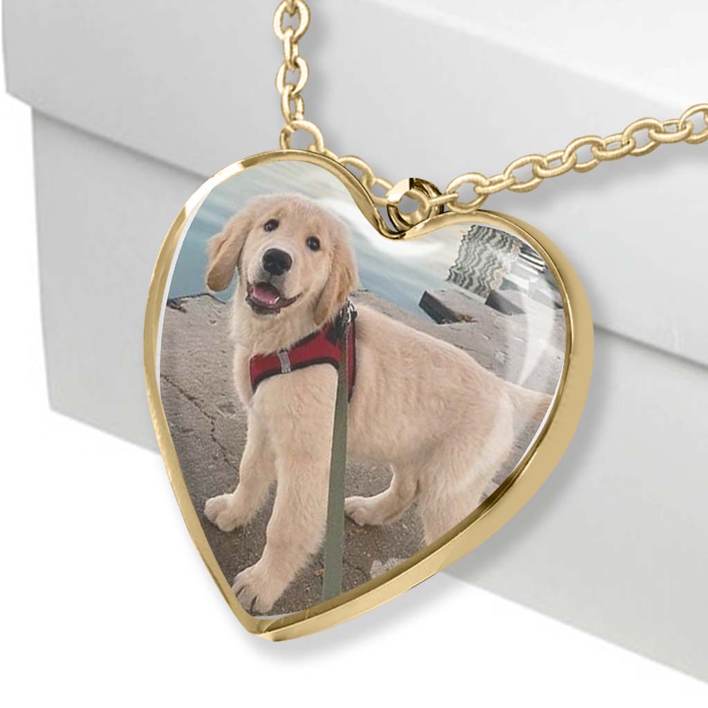 Don't Cry For Me Mom - Personalized Mother's Day Dog Heart Pendant Necklace