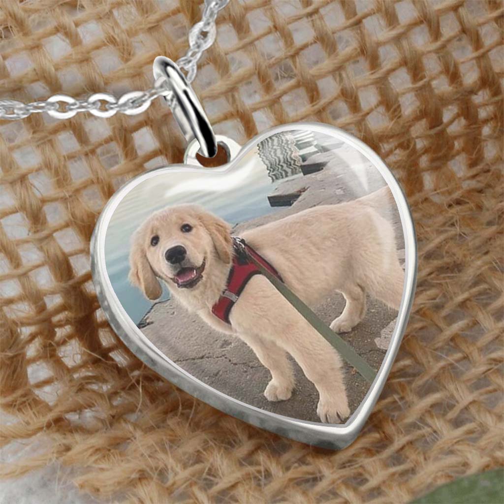 Don't Cry For Me Mom - Personalized Mother's Day Dog Heart Pendant Necklace