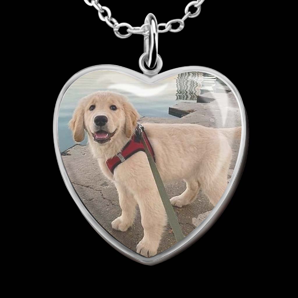 Don't Cry For Me Mom - Personalized Mother's Day Dog Heart Pendant Necklace