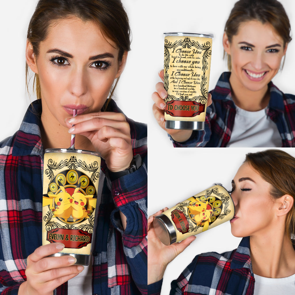 I Choose You - Personalized Monster Trainer Tumbler