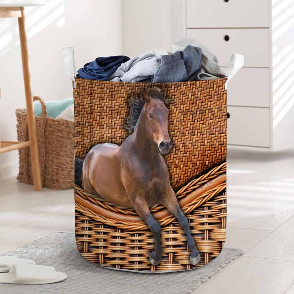 Love Horses Laundry Basket 062021