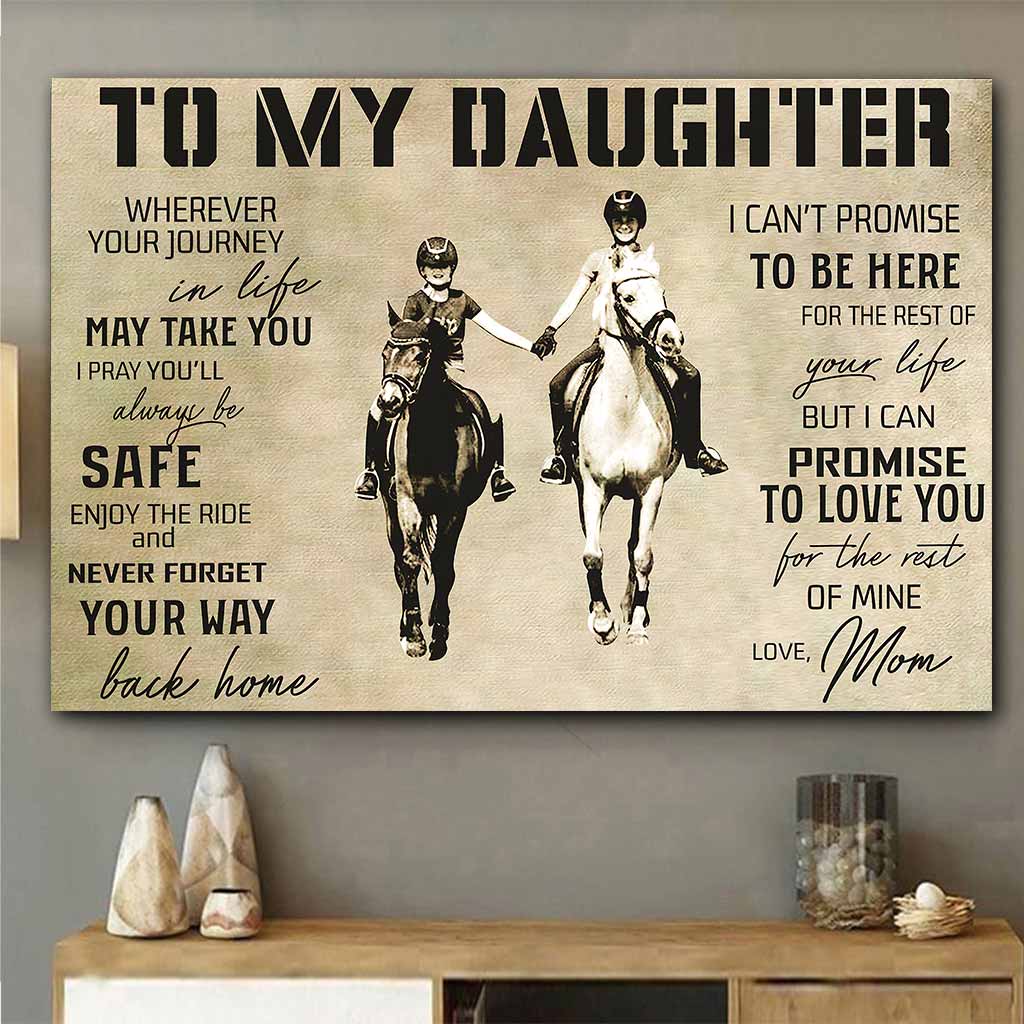 To My Daughter - Horse Poster 062021