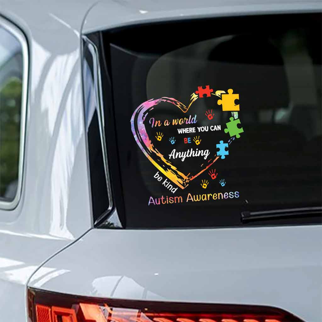 Be Kind  - Autism Awareness Decal Full 062021