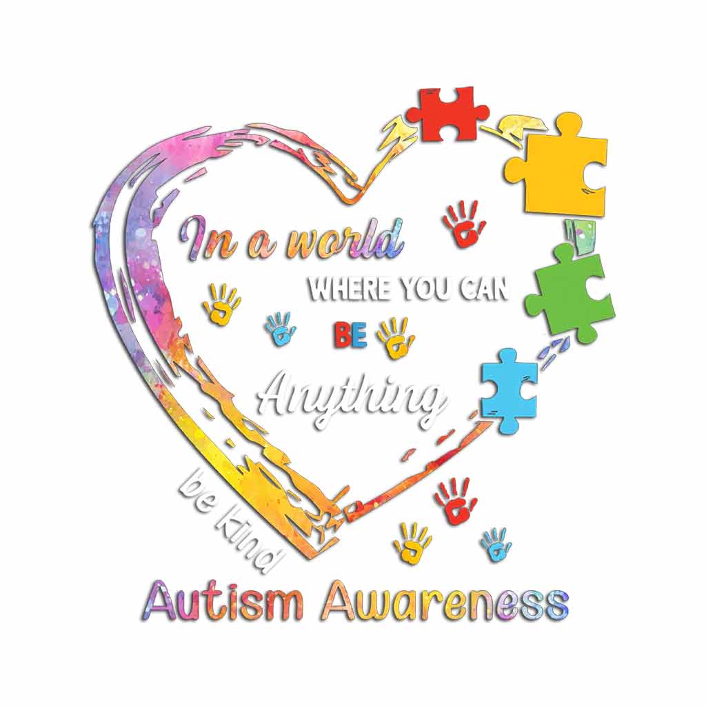 Be Kind  - Autism Awareness Decal Full 062021