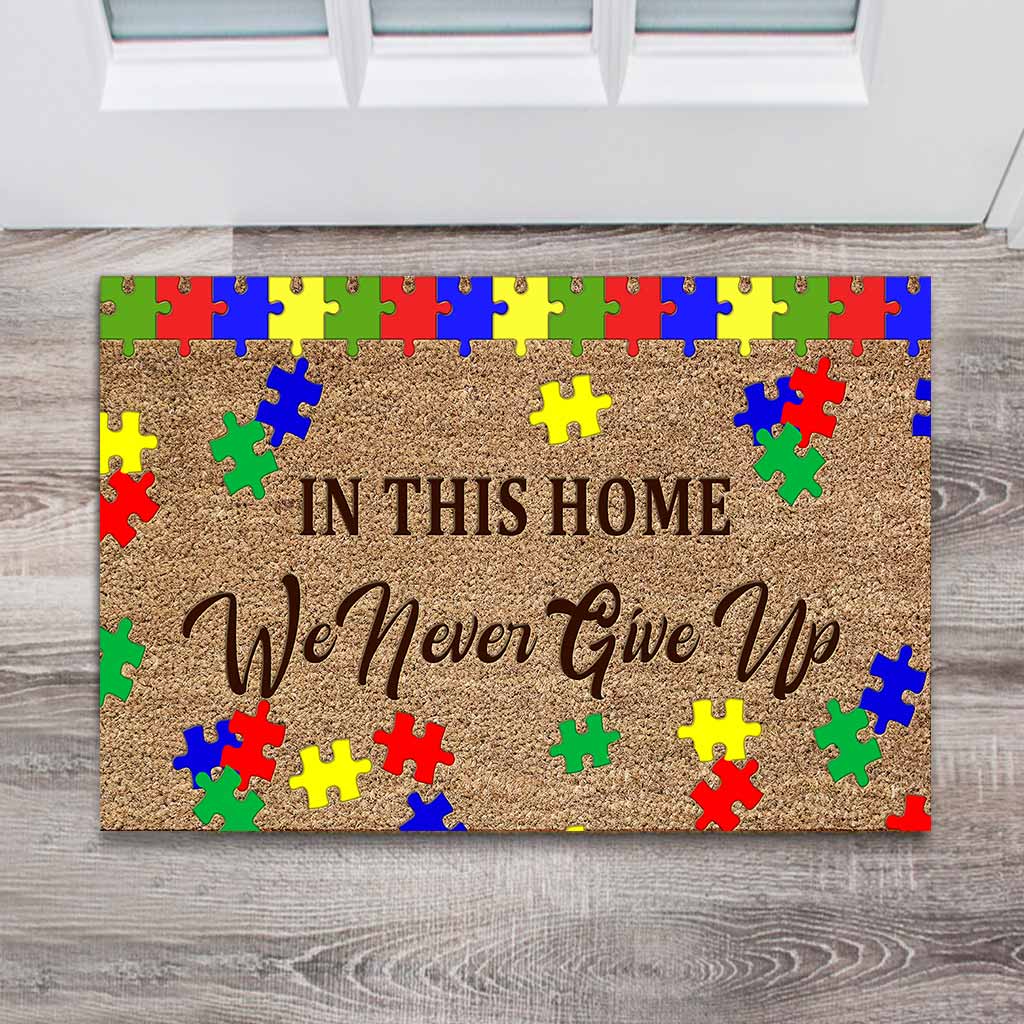 In This House  - Autism Awareness Doormat 062021