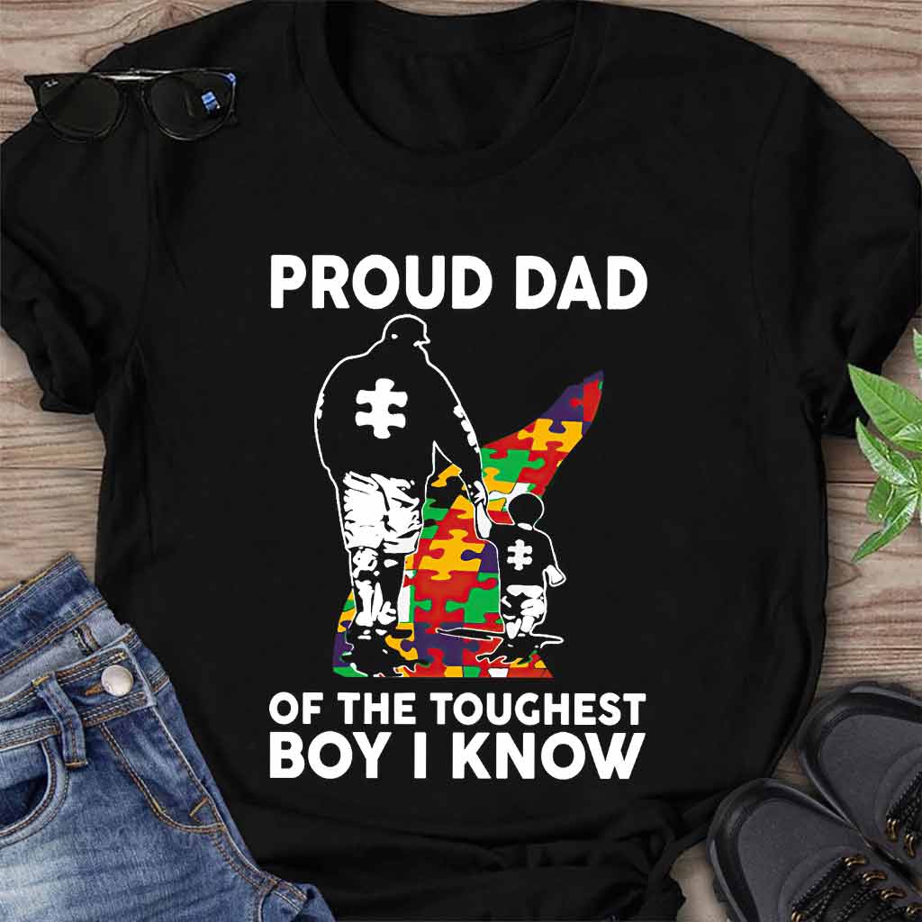 Proud Dad - Autism Awareness T-shirt And Hoodie 062021