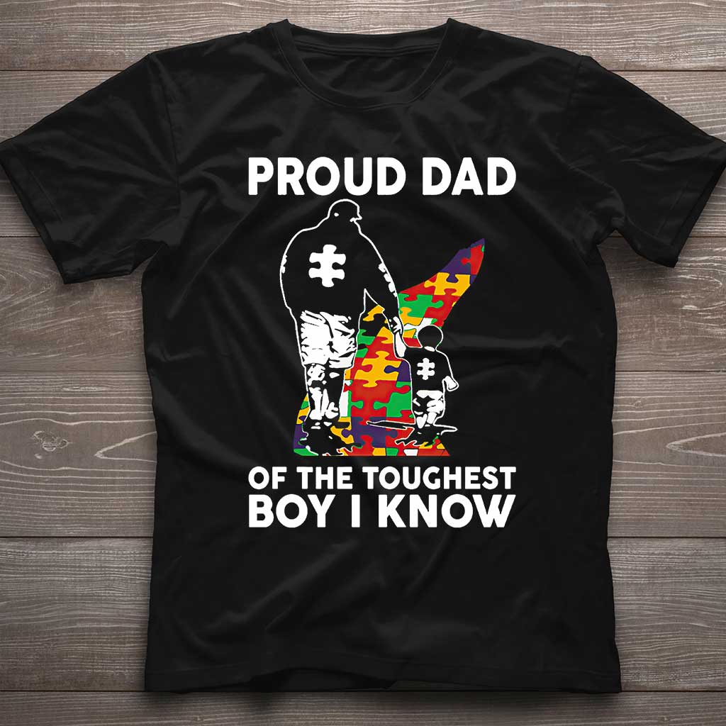 Proud Dad - Autism Awareness T-shirt And Hoodie 062021