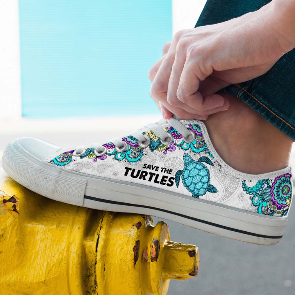 Sea Turtles Low Top Shoes 062021
