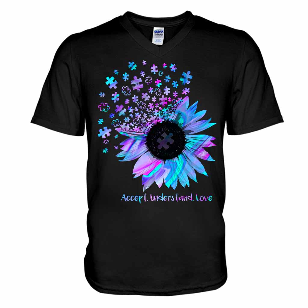 Accept Understand Love  - Autism Awareness T-shirt And Hoodie 062021