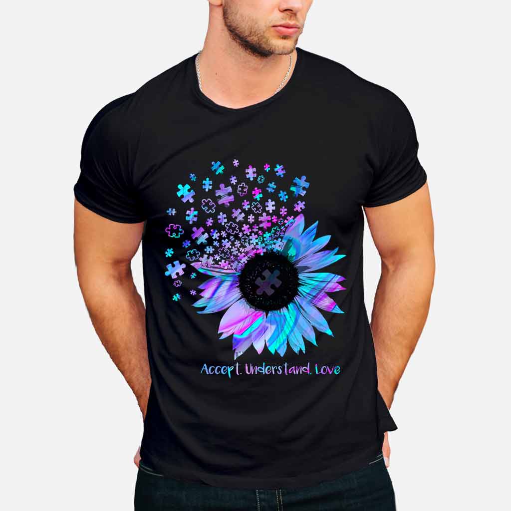 Accept Understand Love  - Autism Awareness T-shirt And Hoodie 062021