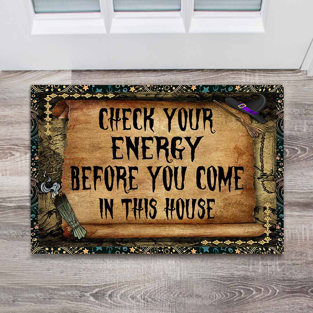 Check Your Energy - Witch Doormat