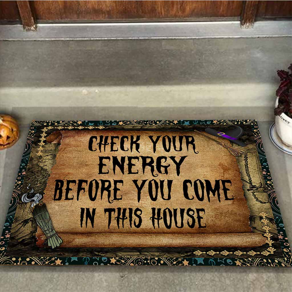 Check Your Energy - Witch Doormat