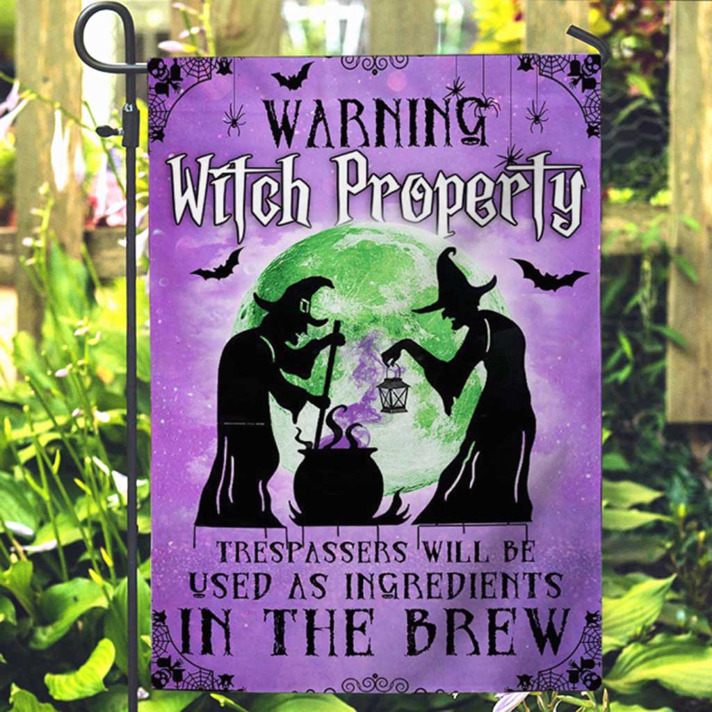 Warning Witch Property Garden Flag 082021