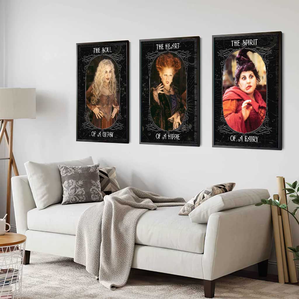 The Heart Of A Hippie - Halloween Poster & Canvas Set