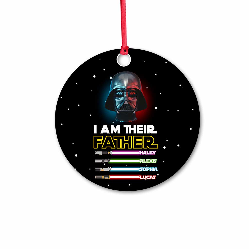 I’m Their Father - Personalized Christmas The Force Ornament (Printed On Both Sides)