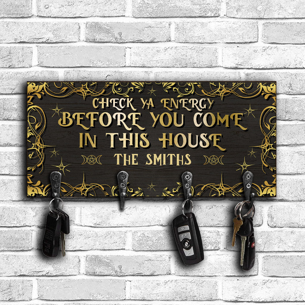 Check Ya Energy - Personalized Witch Key Rack