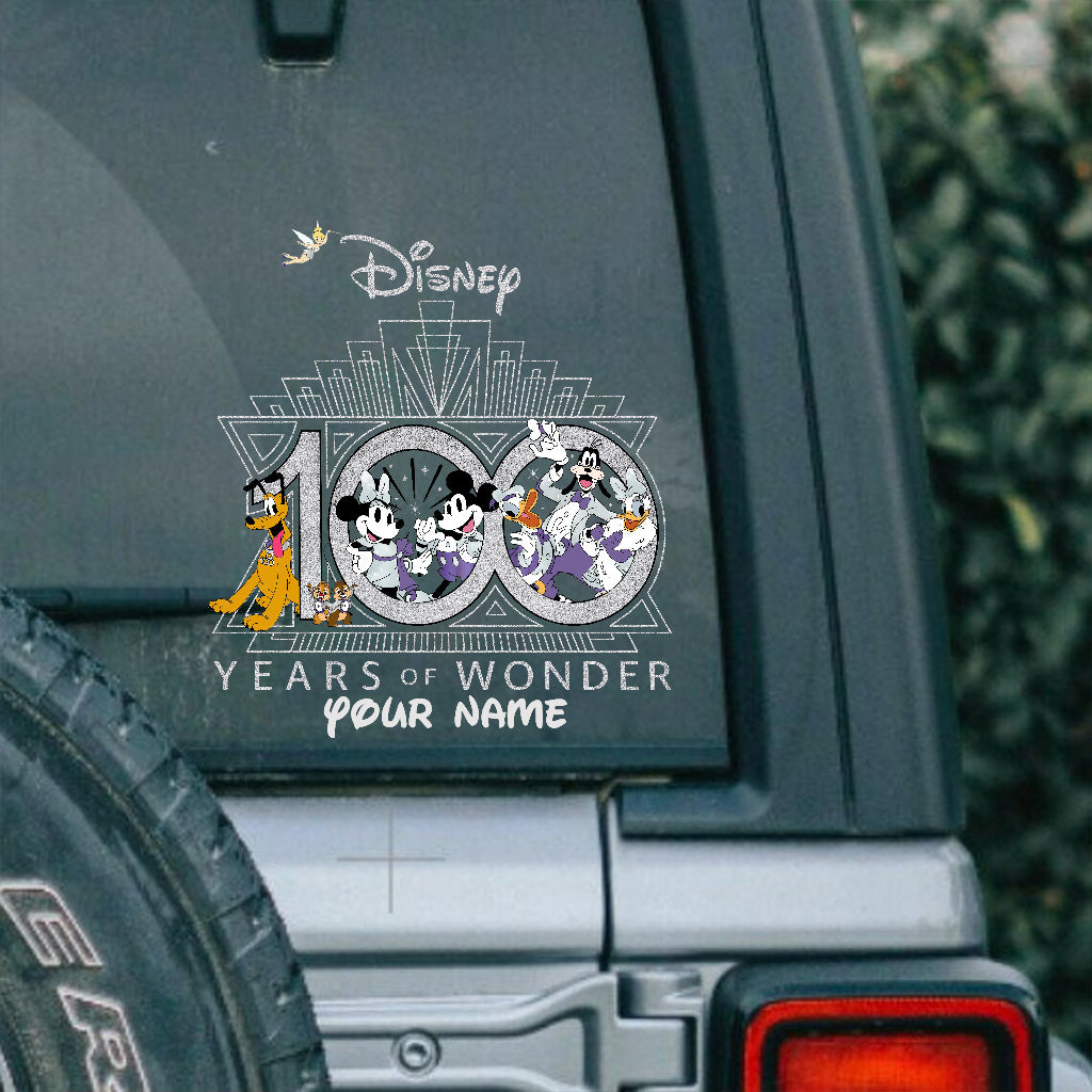 100 Years Of Wonder - Personalized Mouse Decal Full