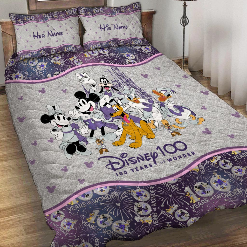 100 Years Of Wonder - Personalized Mouse Quilt Set
