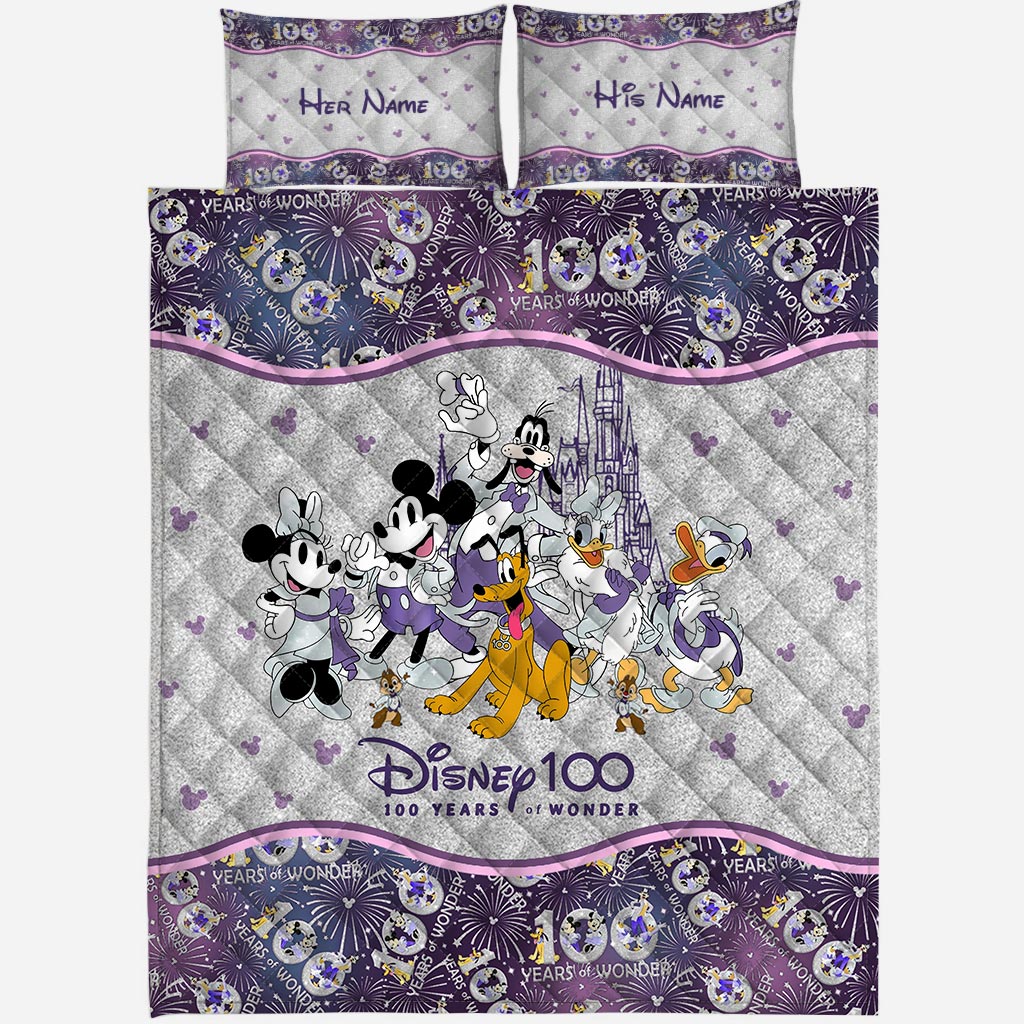 100 Years Of Wonder - Personalized Mouse Quilt Set