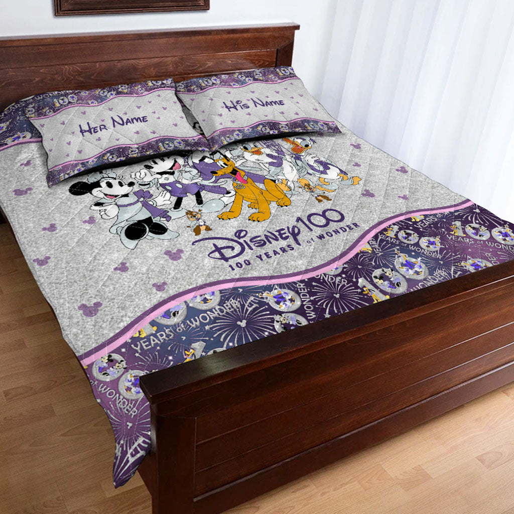 100 Years Of Wonder - Personalized Mouse Quilt Set