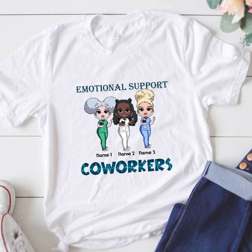 Emotional Support Coworkers - Personalized Nurse T-shirt and Hoodie