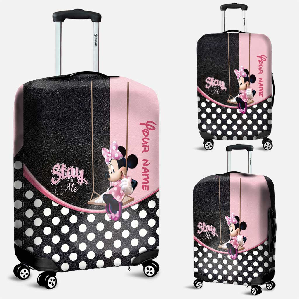 Stay With Me - Personalized Mouse Luggage Cover