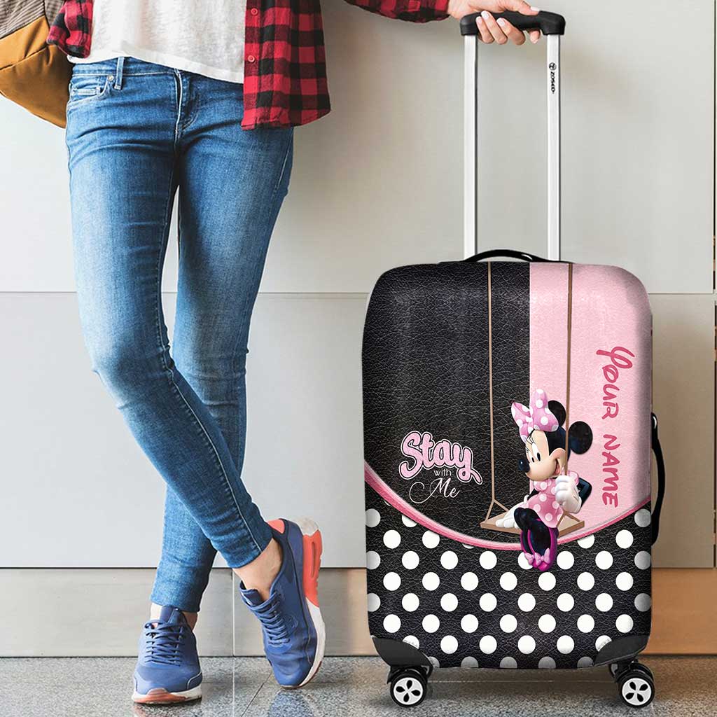 Stay With Me - Personalized Mouse Luggage Cover