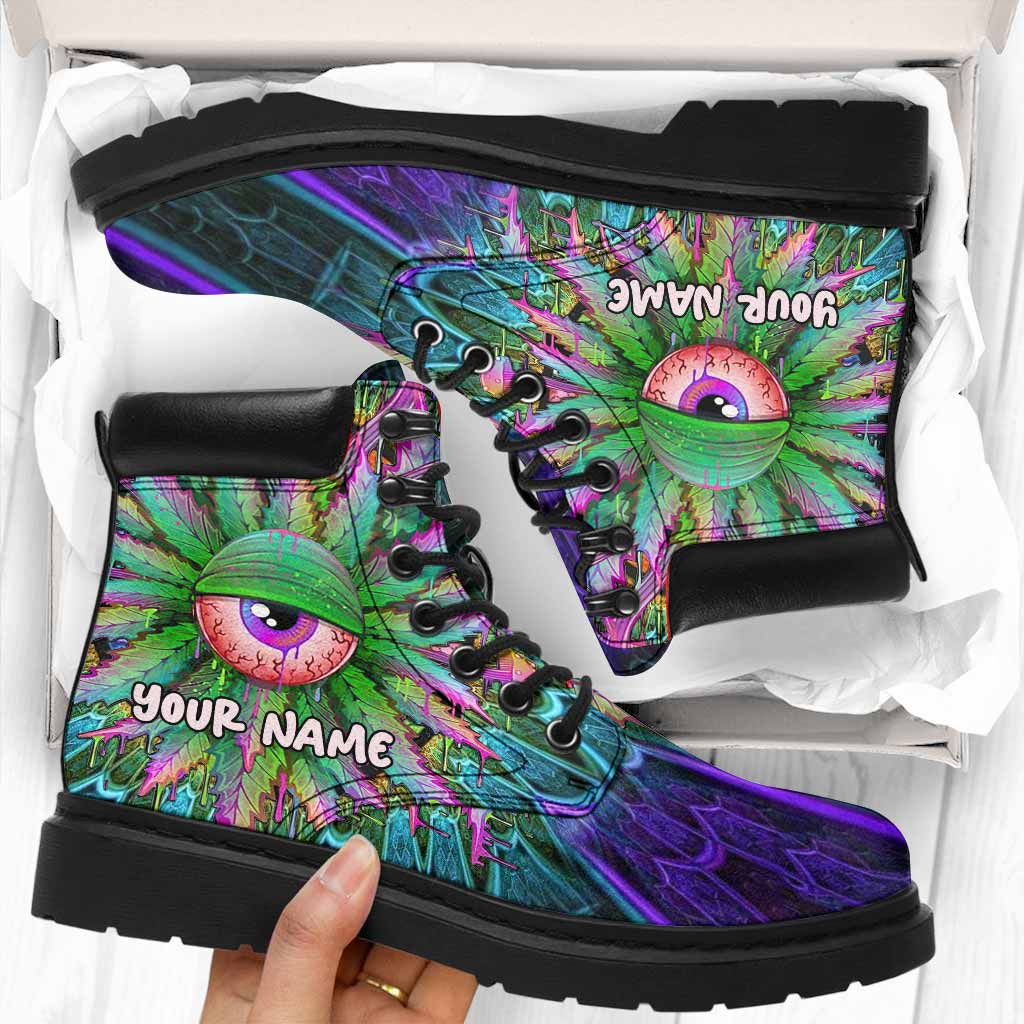 Magic Leaf Magic Eye - Personalized Weed All Season Boots