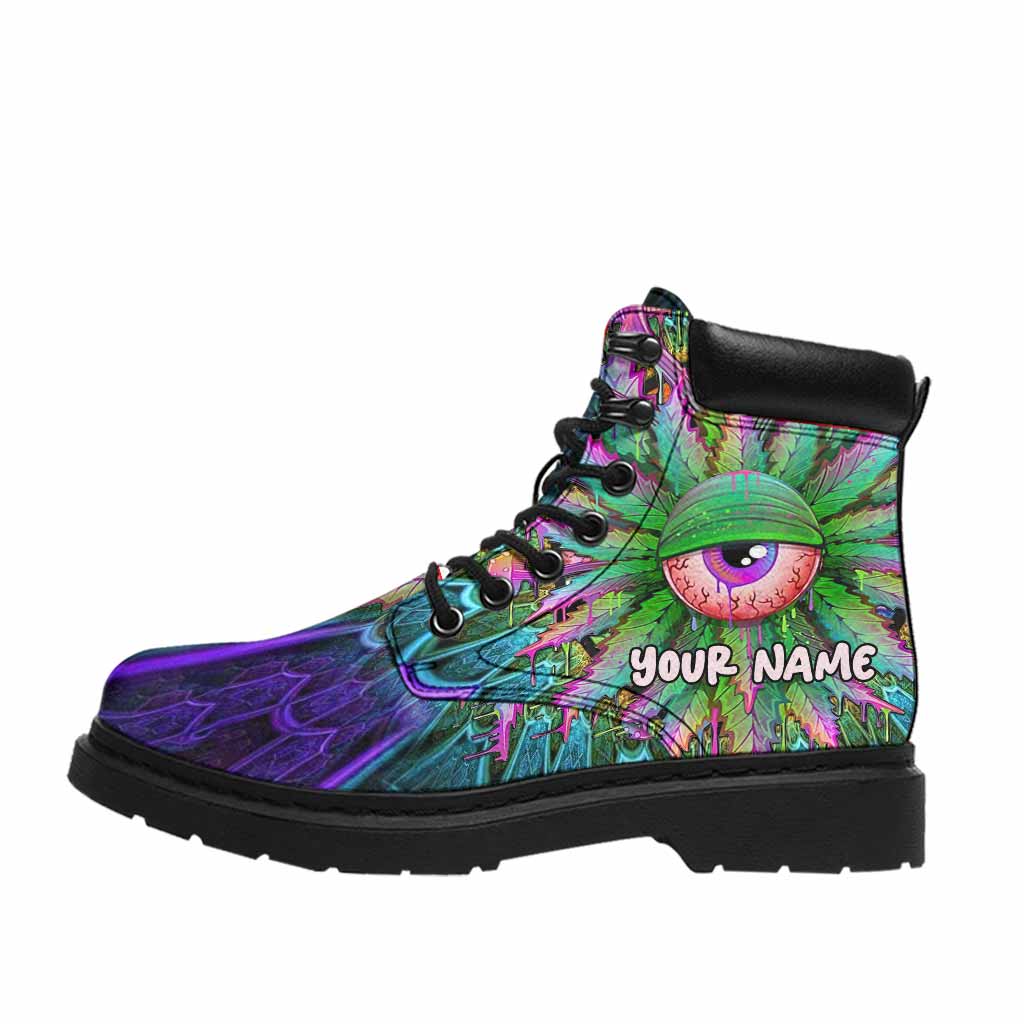 Magic Leaf Magic Eye - Personalized Weed All Season Boots