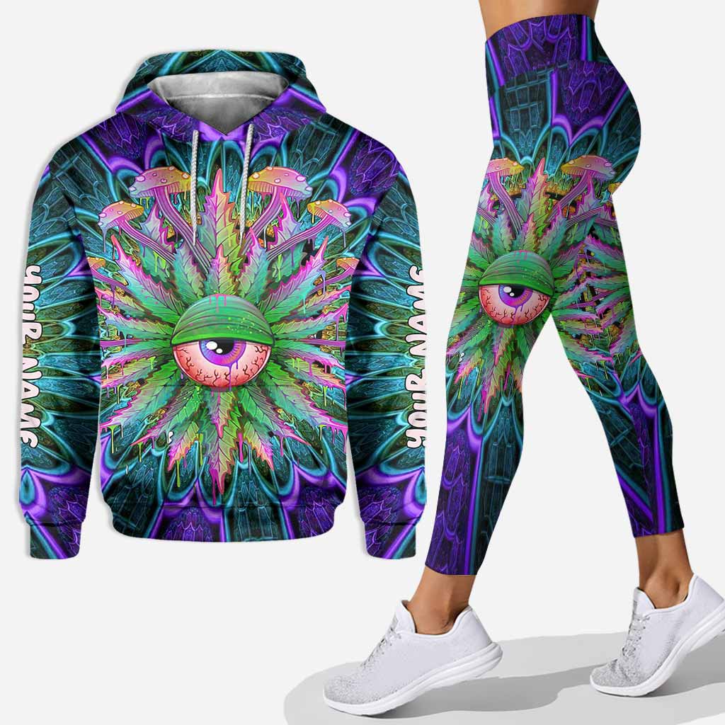 Magic Leaf Magic Eye - Personalized Weed Hoodie and Leggings