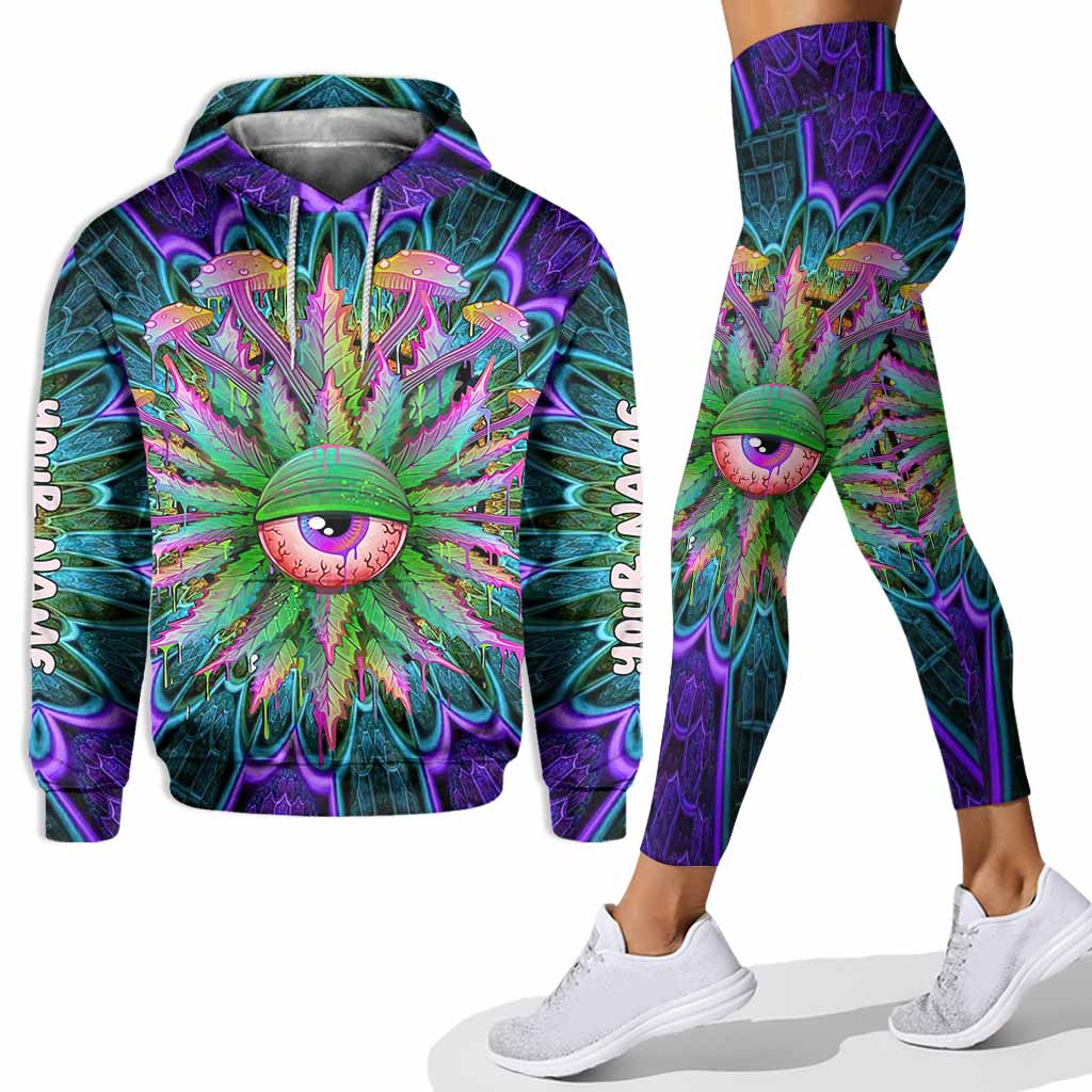 Magic Leaf Magic Eye - Personalized Weed Hoodie and Leggings