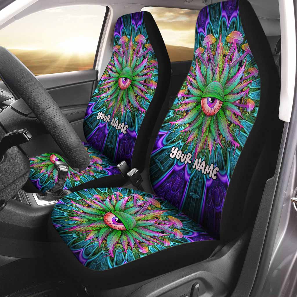 Magic Leaf Magic Eye - Personalized Weed Seat Covers