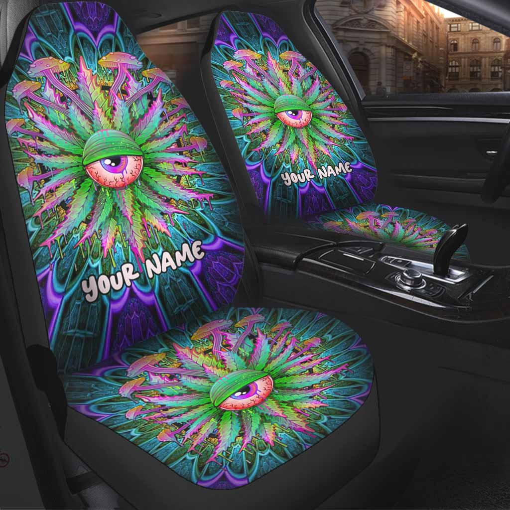 Magic Leaf Magic Eye - Personalized Weed Seat Covers