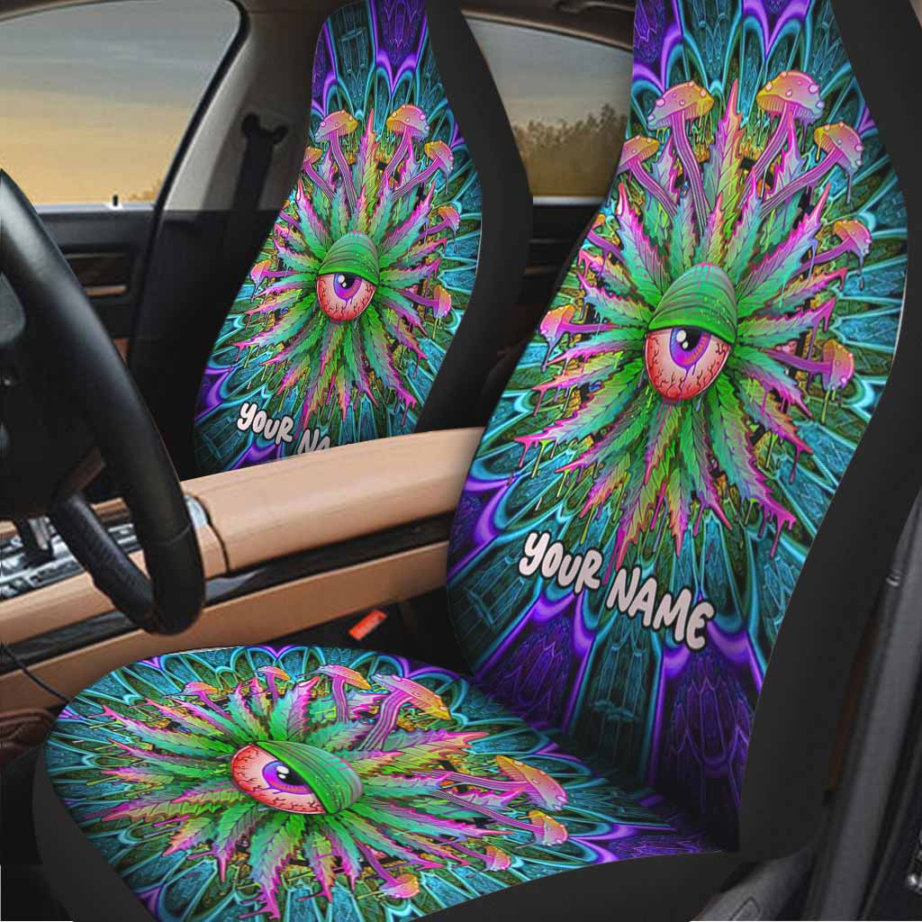 Magic Leaf Magic Eye - Personalized Weed Seat Covers