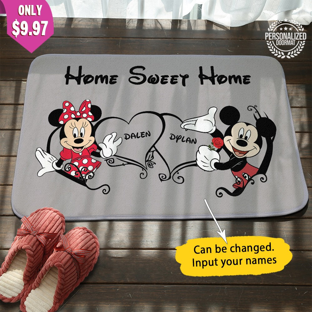 Home Sweet Home - Personalized Mouse Doormat 0523