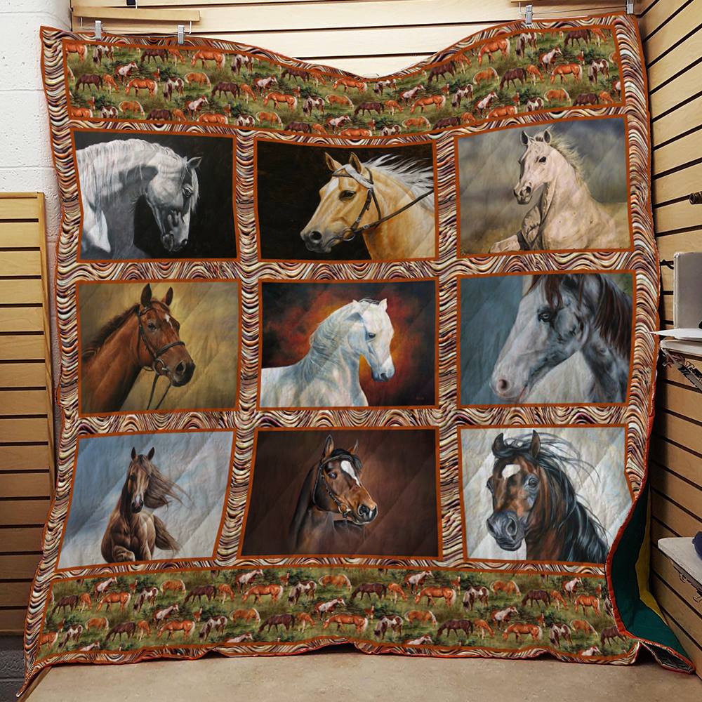 Love Horses Horse Quilt 0823